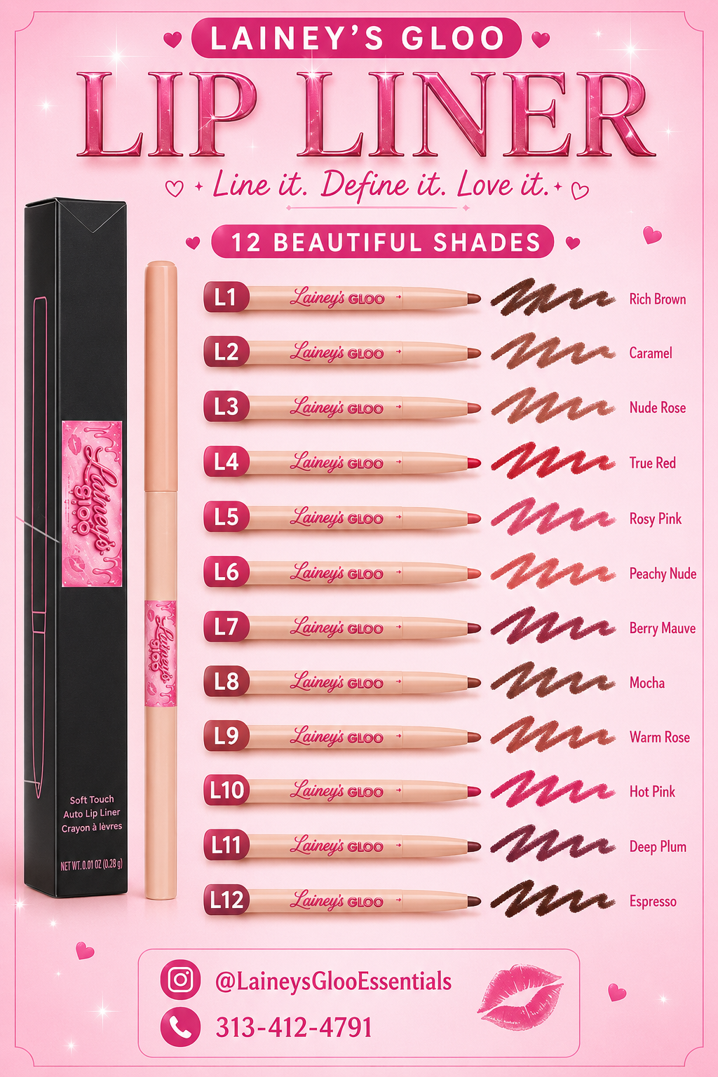 Lip liner L1-L12